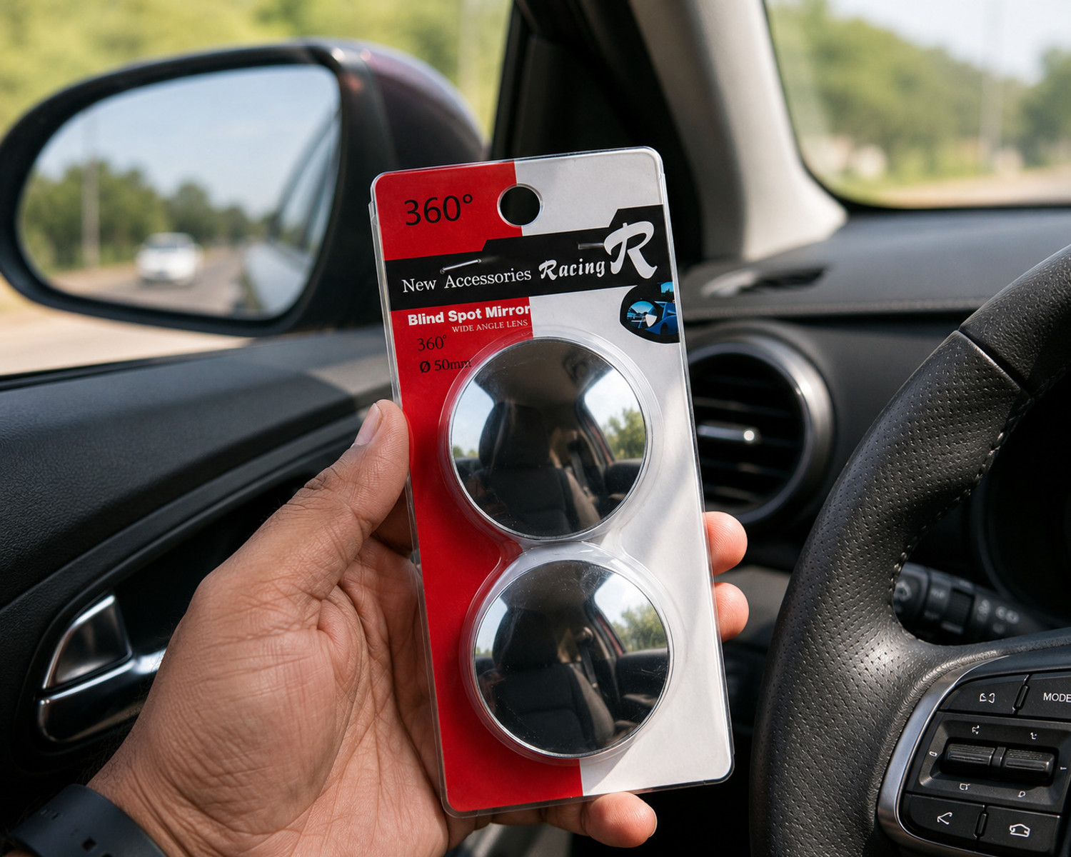 Image of Classic Exports Manual Blind Spot Mirror For Universal For Car, Universal For Bike 4 Series