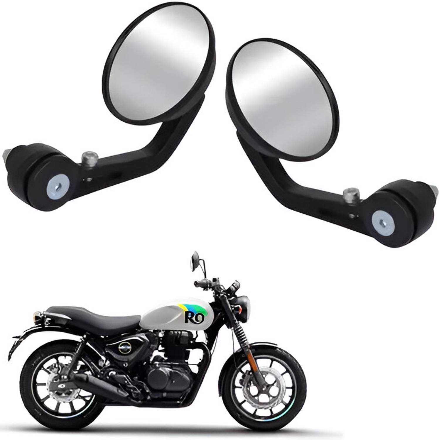 AutoHulk Manual Rear View Mirror for Royal Enfield - Image 3