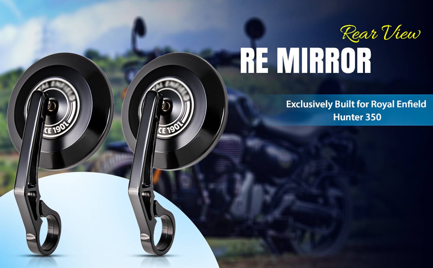 Hisa Rear View Mirror for Royal Enfield - Image 1
