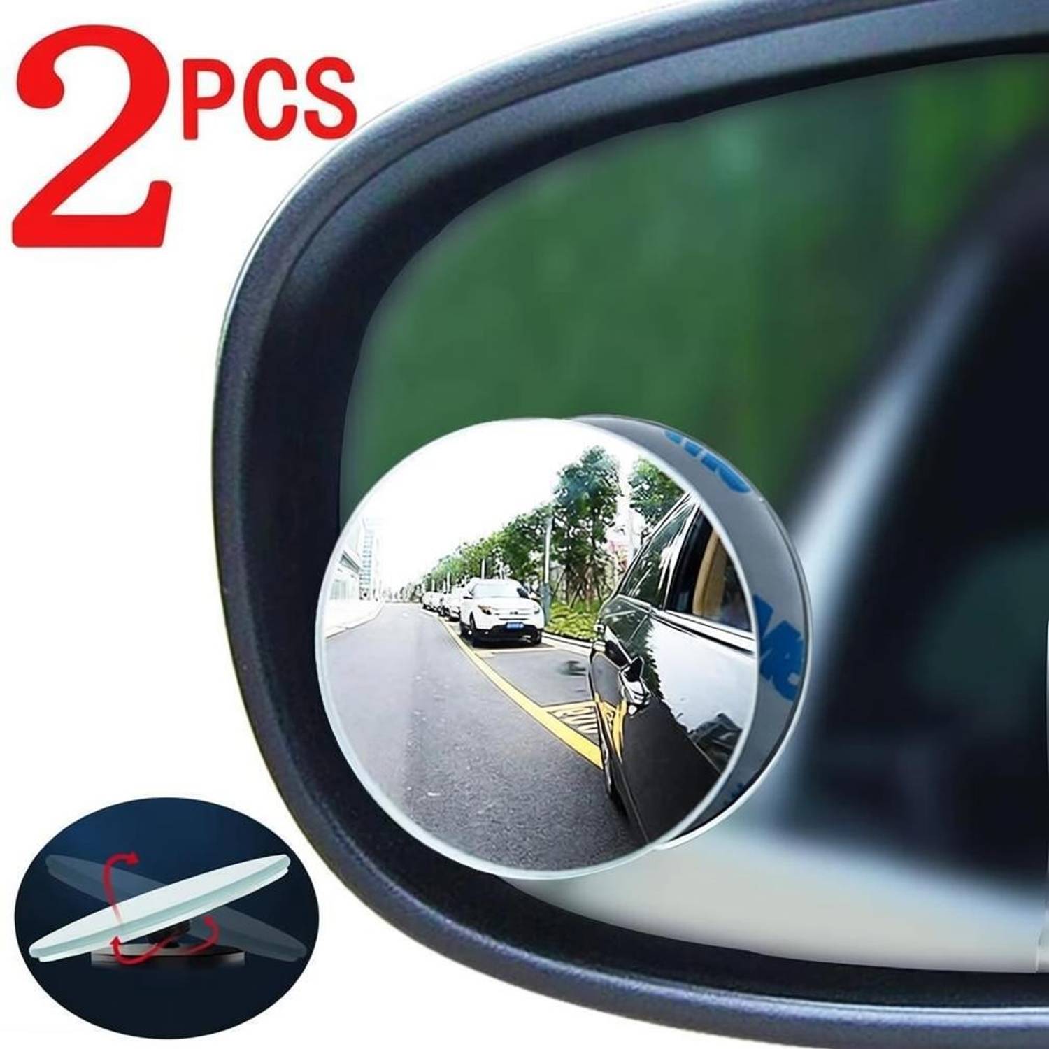 carempire Manual Blind Spot Mirror For Maruti Suzuki Universal For Car