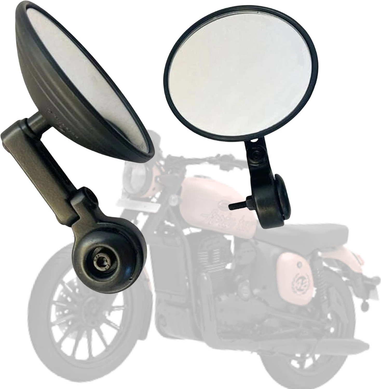 Image of KILLERRYDER Manual Rear View Mirror For Universal For Bike Universal For Bike