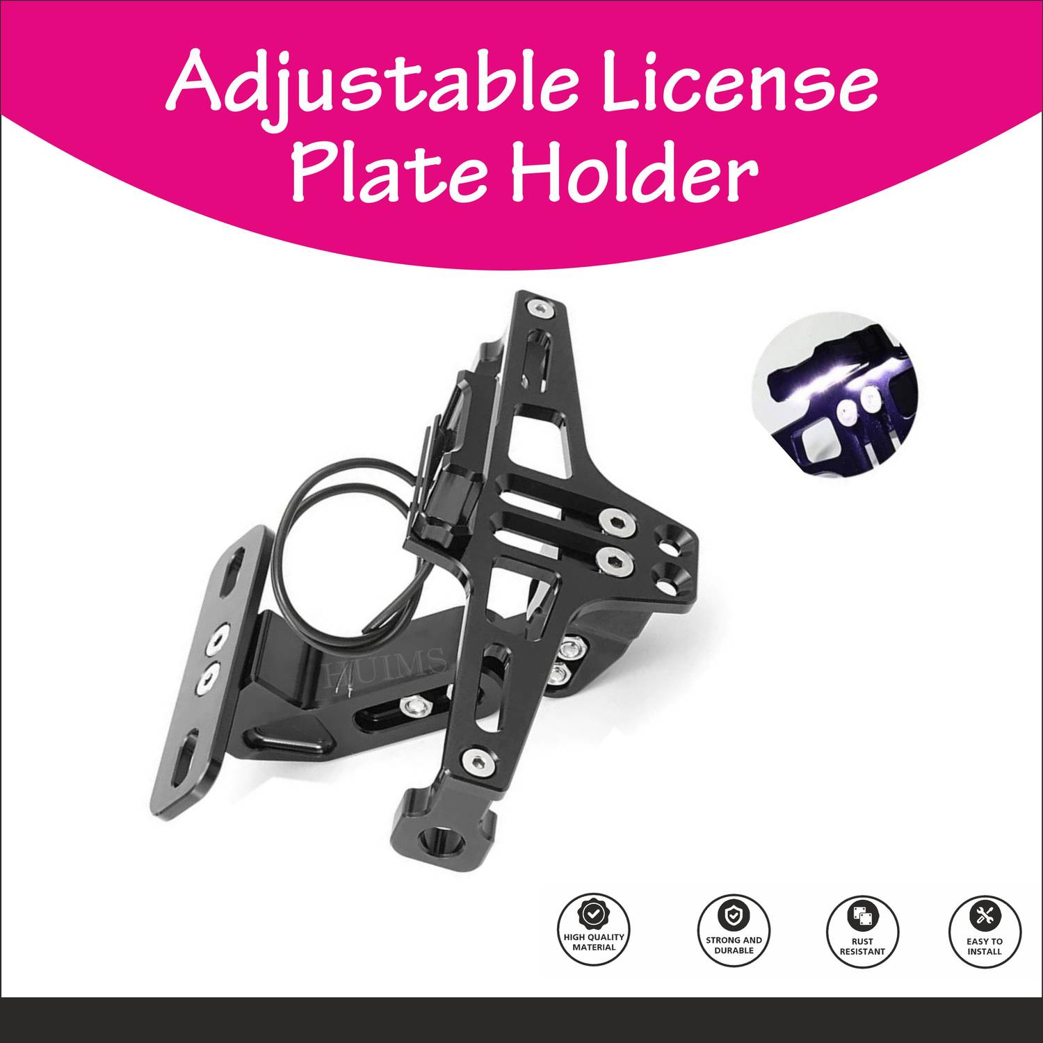Allowing AWG- Premium Quality CNC Adjustable Number Plate Frame
