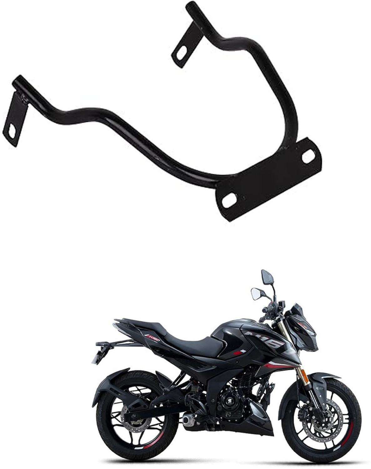 Image of Muttfy RIDERS Front Fender Number Plate Holder for NS 200 Bike Number Plate