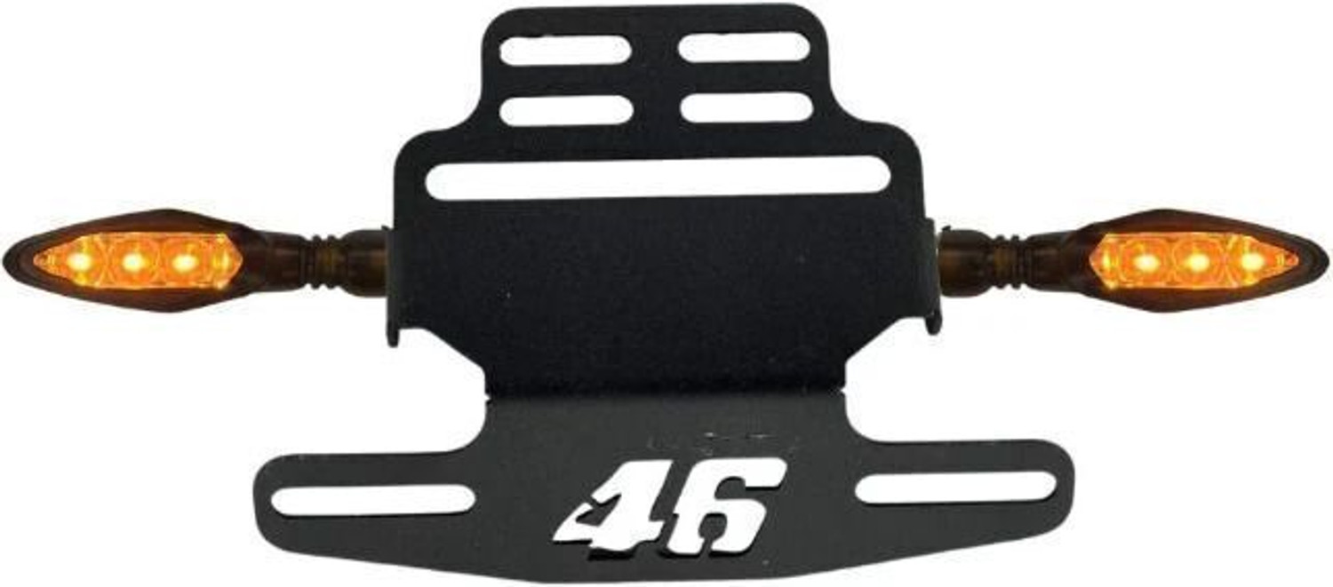 Image of CROXIV Motorcycle CNC Number Plate 46 Frame Holder Tail Tidy SMX-06 Bike Number Plate