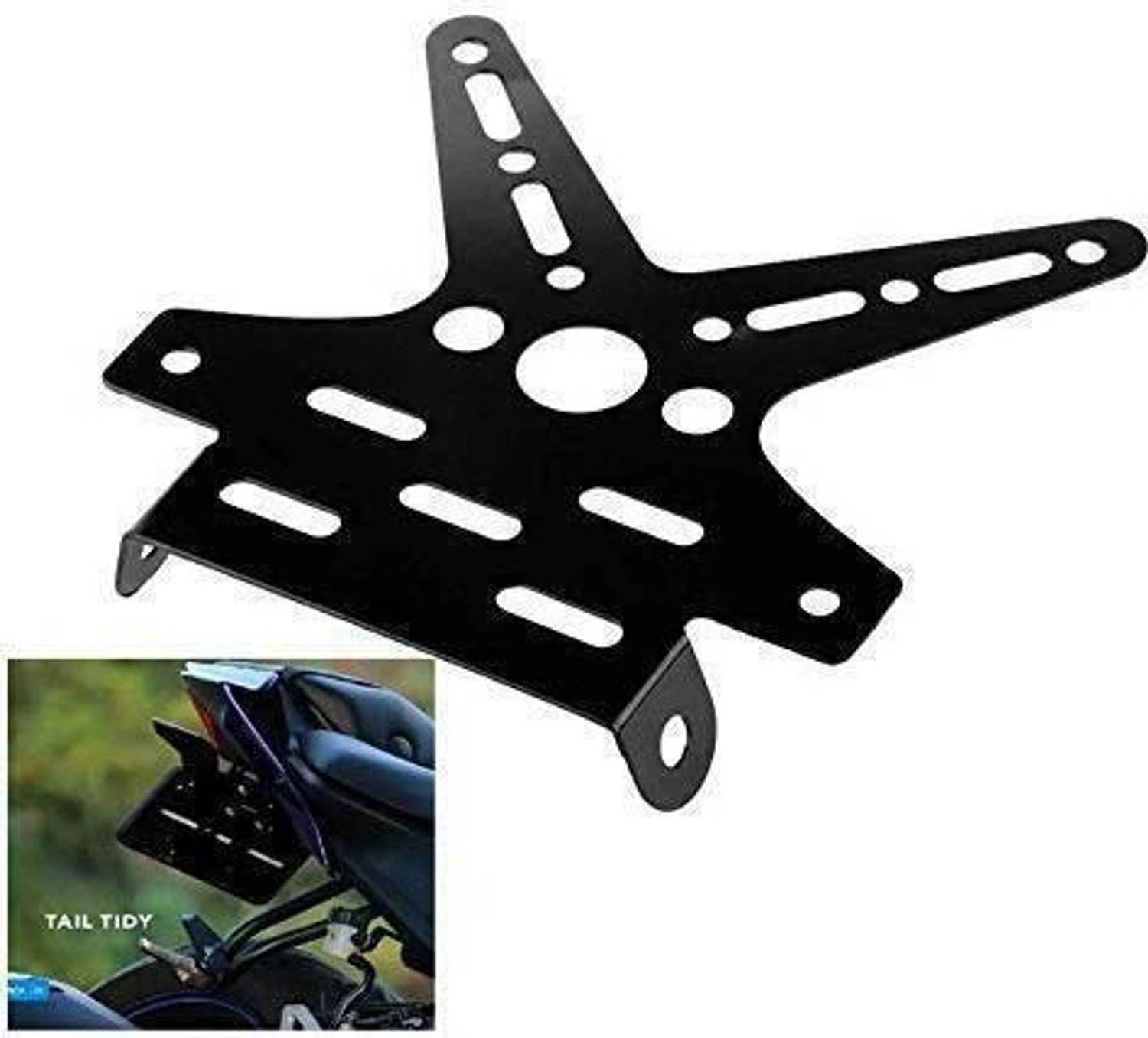 Alleykat Tail Tidy Number Plate Holder/License Plate Holder Bracket for Yamaha R15 V3 Bike Number Plate