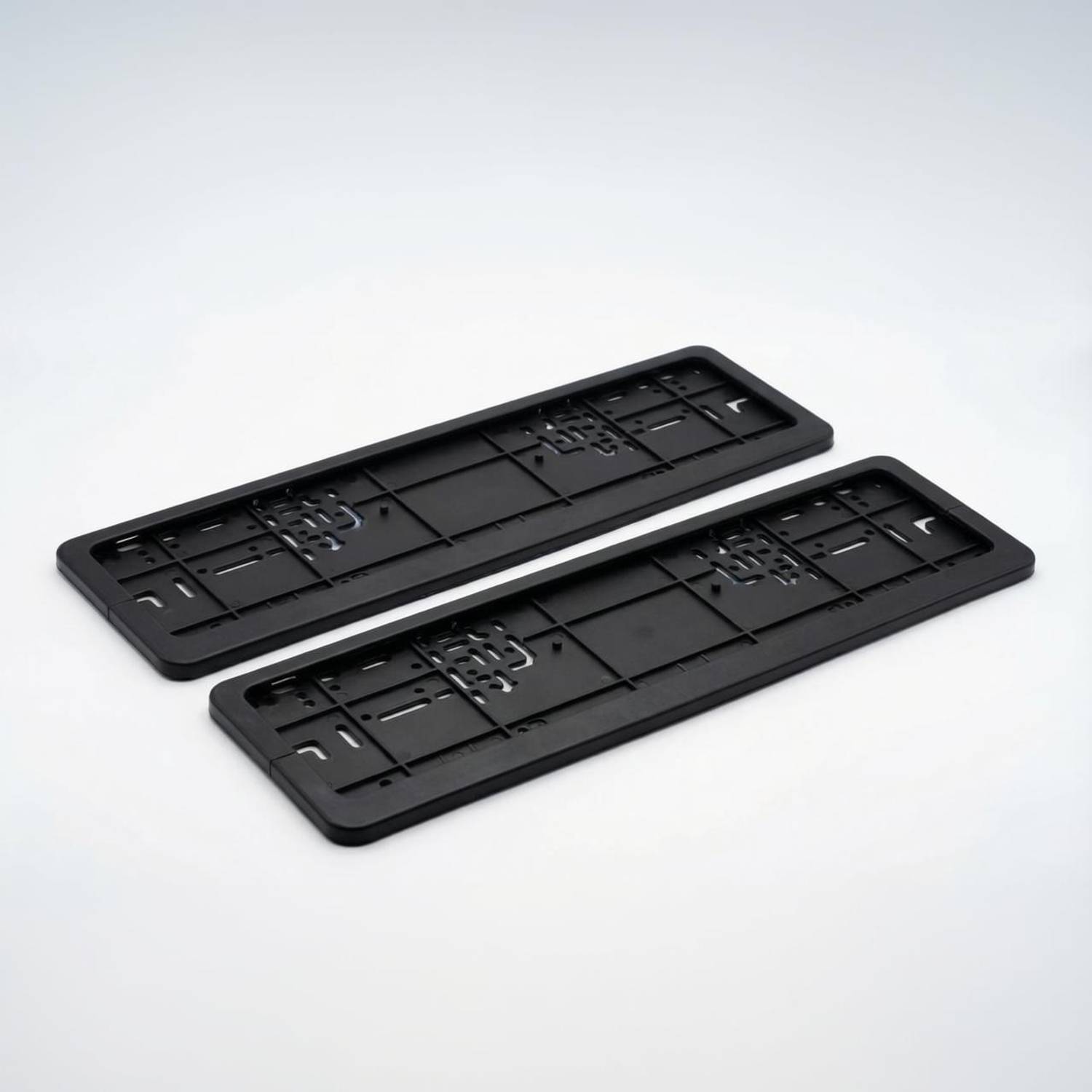 BladeX Universal Car Number Plate Frame Black | ABS Plastic Plate Holder Car Number Plate