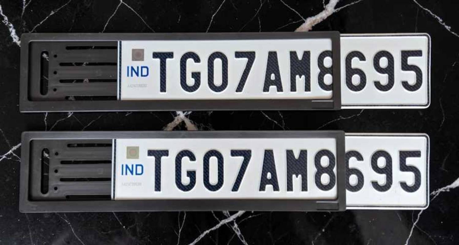 Cherish Mart Car Number Plate Frame with Sliding Mechanism - Image 4