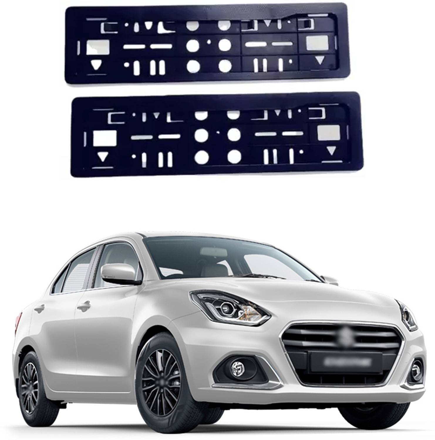 Acto CAR NUMBER PLATE FRAME FULL OPEN MARUTI NEW DZIRE Car Number Plate