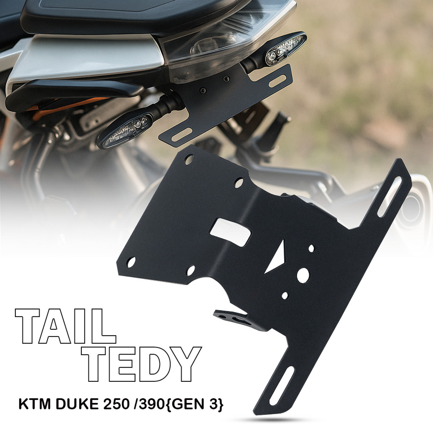 Image of Vagary GEN 3 TIDY TAIL NUMBER PLATE HOLDER Bike Number Plate