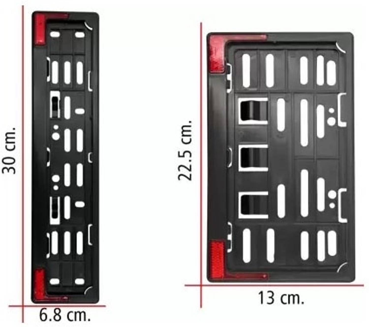Vagary Bike Number Plate Frame with Reflector - Image 3
