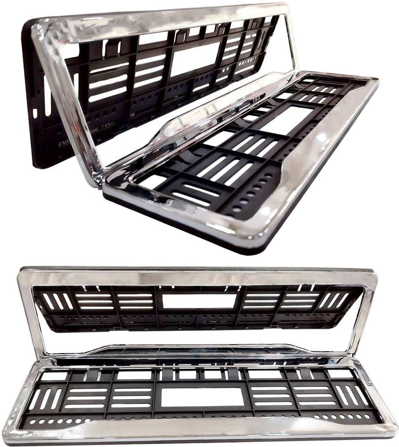 Image of Kingsway Car Registration Number Plate Frame Holder Chrome kkmchnpf00337 Car Number Plate
