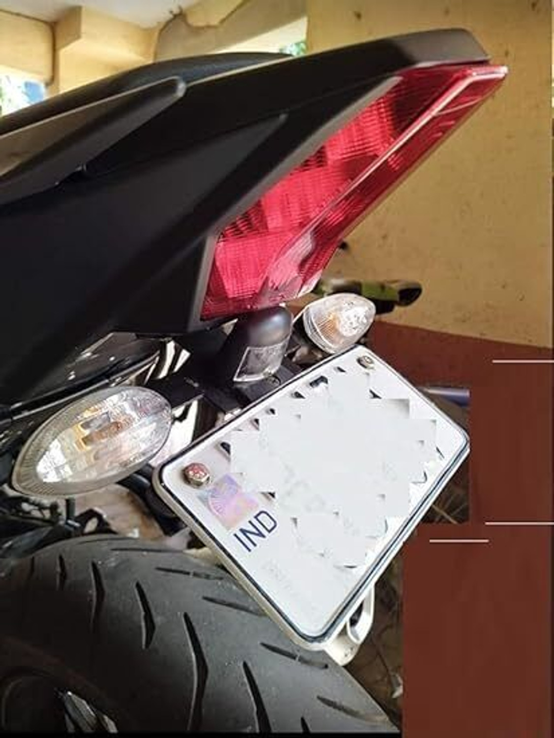 Image of CROXIV Motorcycle CNC Number Plate 46 Frame Holder Tail Tidy SMX-06 Bike Number Plate