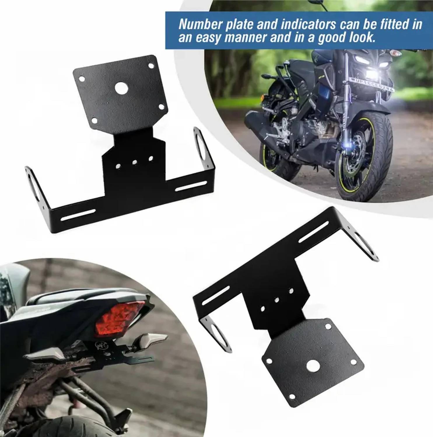 Allowing New Tail Tidy Number Plate Holder for MT 15 Bike Number Plate