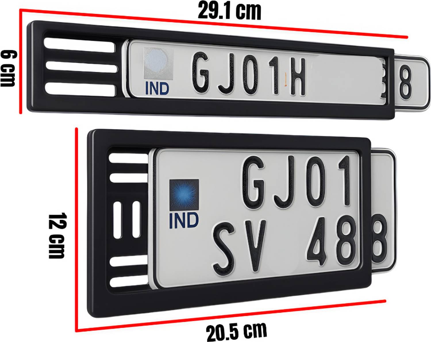 BIKEBUDDY Universal Number Plate Frame for Bikes - Image 3