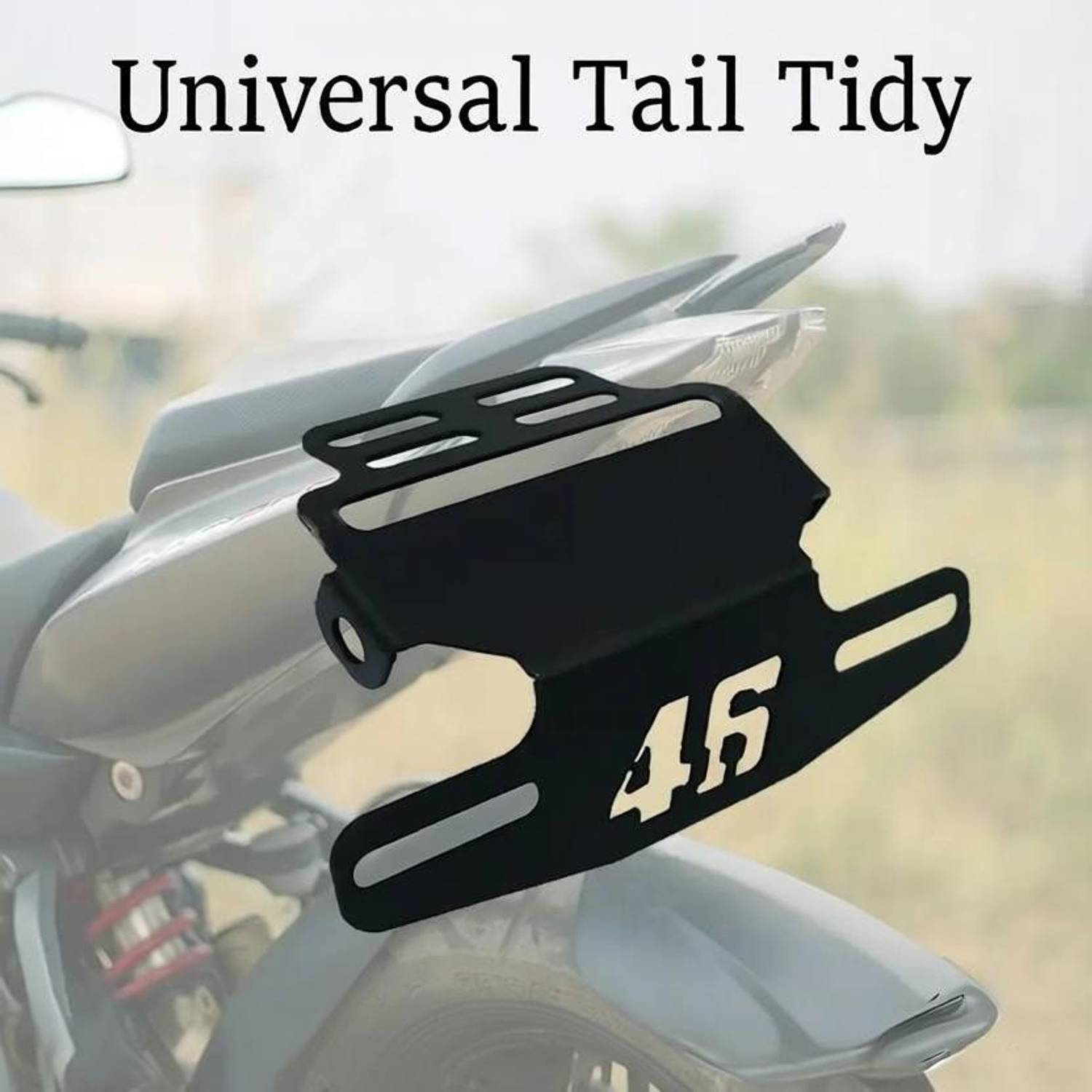 AUTO AASIST 46 Tail Tidy License Number Plate Holder for All Bikes-04 Bike Number Plate