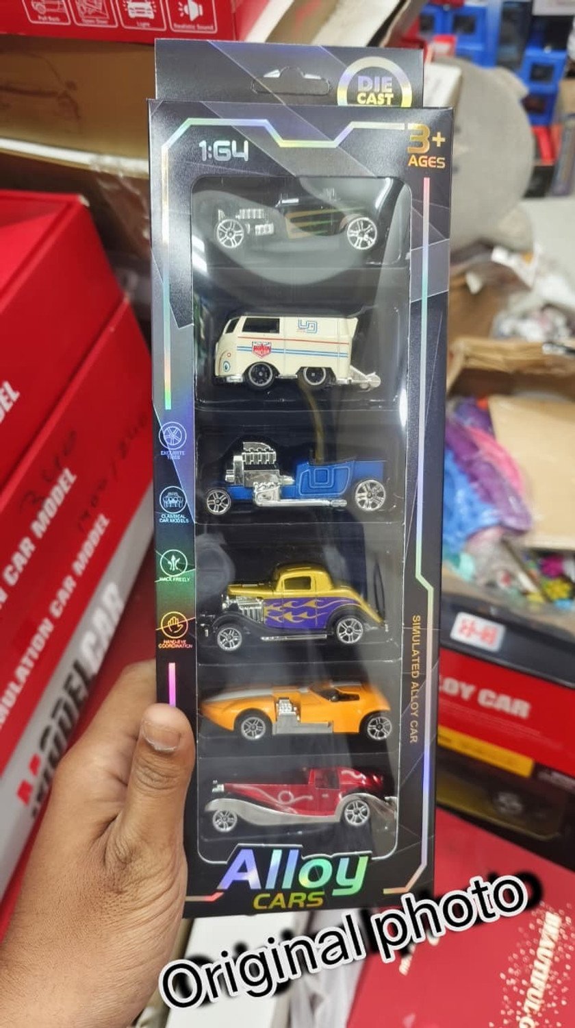 Image of ZHASK Unbreakable Race Cars Set Of 6 Piece Mini Metal Die Cast Play Set For Everyone