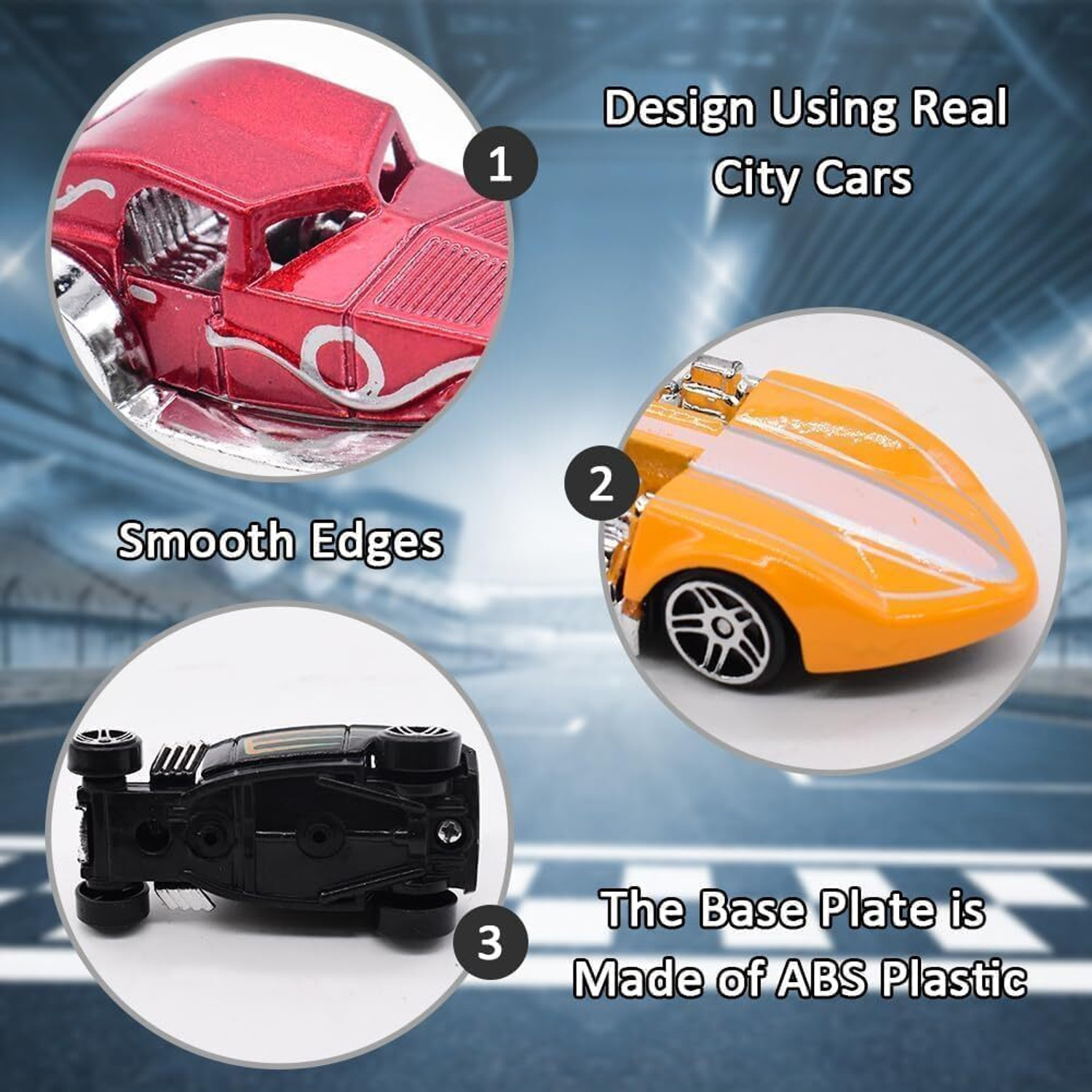 Image of ZHASK Unbreakable Race Cars Set Of 6 Piece Mini Metal Die Cast Play Set For Everyone