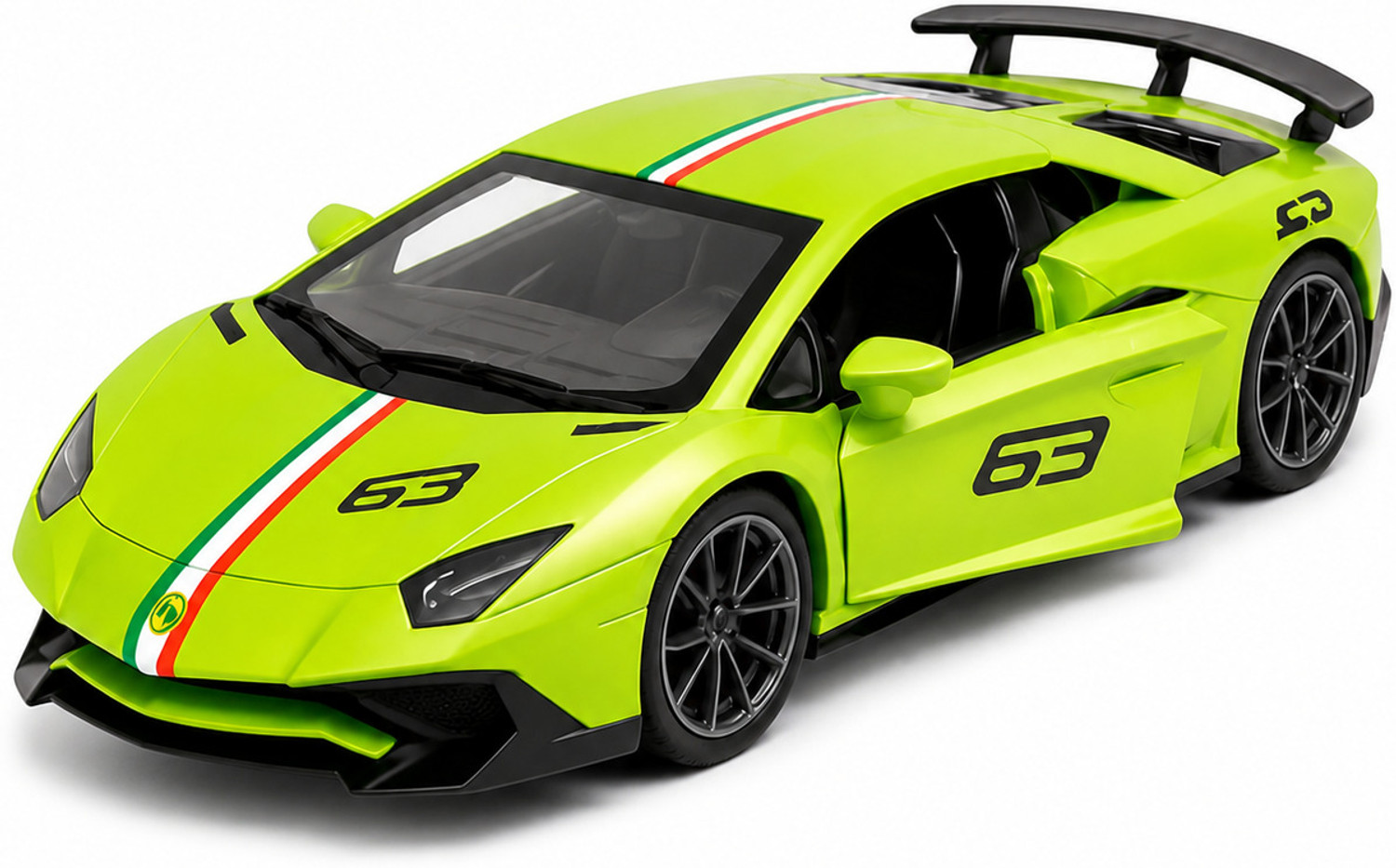 Image of KHASALA BROTHERS lamborghinii Metal Body Openable Doors Bonnet Boot Pull Back Action Kids Diecast (Multicolor, Pack of: 1)
