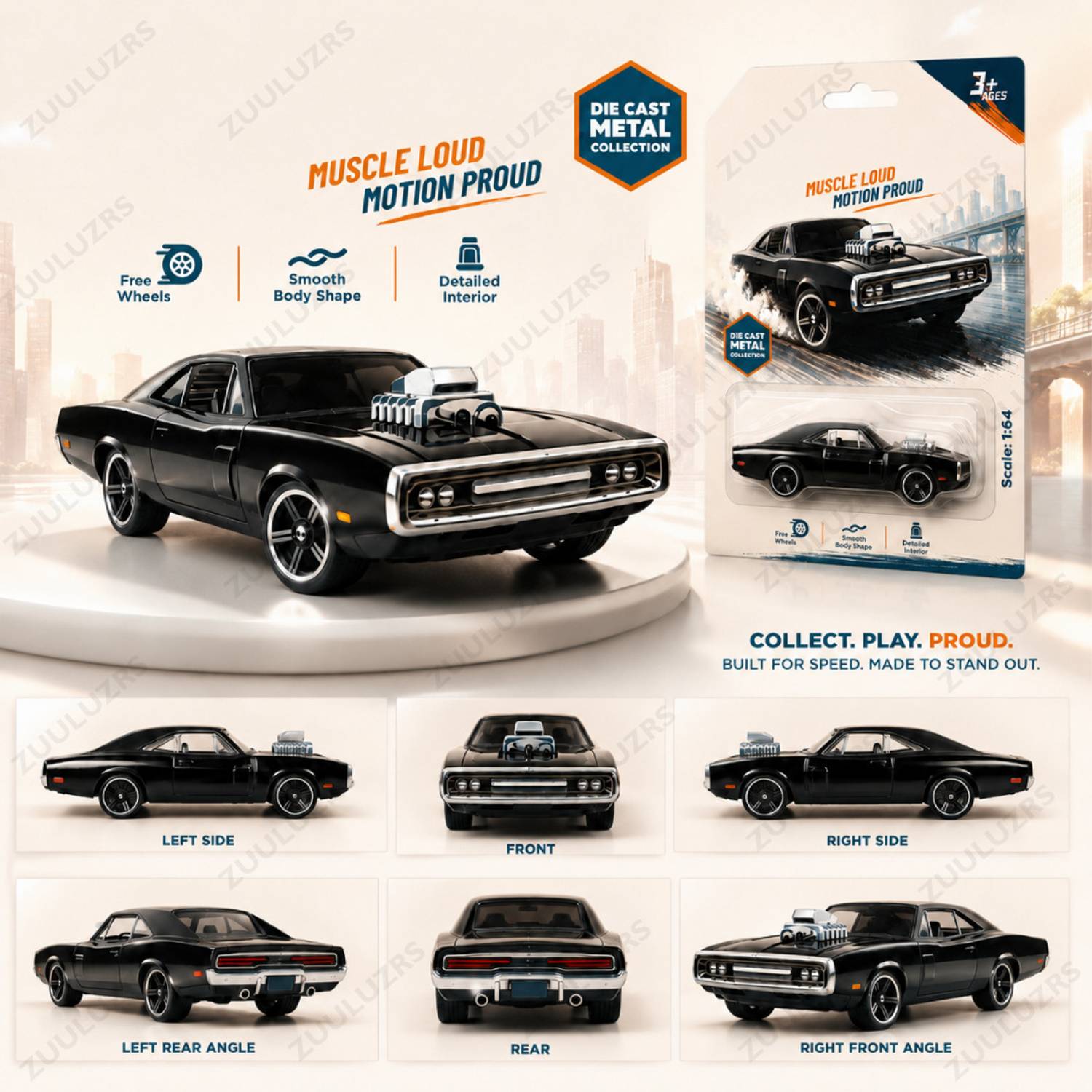 Zuuluzrs Fast & Furious 1:64 Diecast Model Car - Image 4