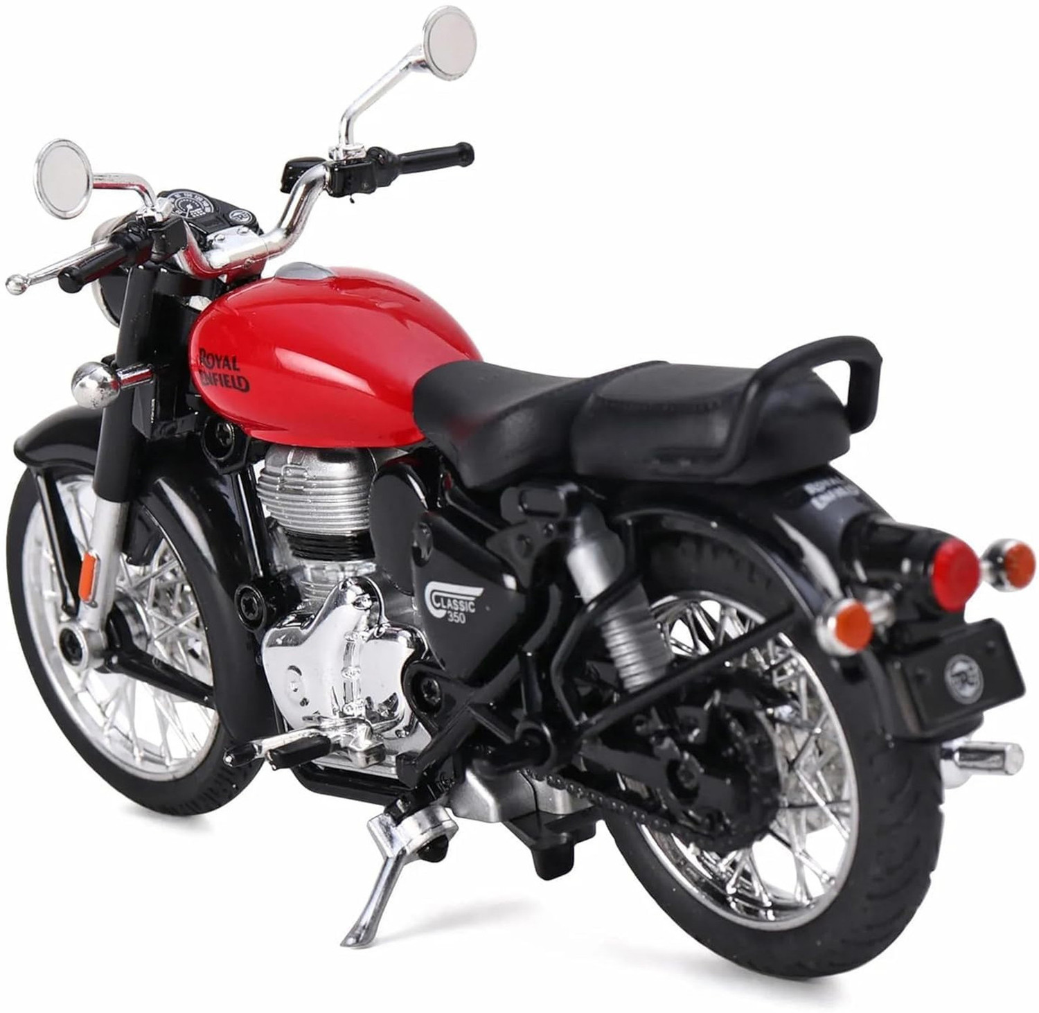 Image of Just craft 1 /15 Scale Model Bullet Bike Toy Classic 350 Royal Enfield (Red, Pack of: 1)