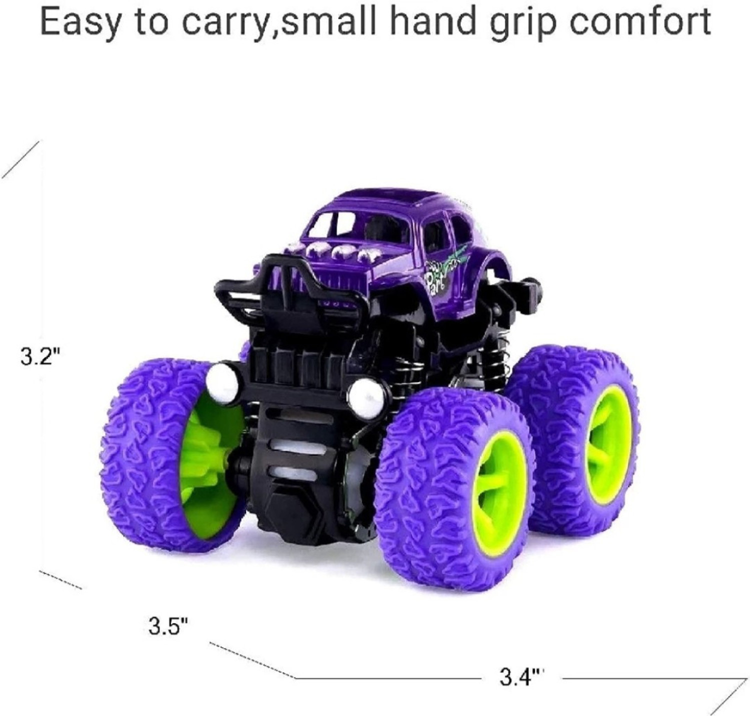 Image of KavyaTanishq Combo unbreakable mini monster truck Toy for kids girls and boys pack of -2