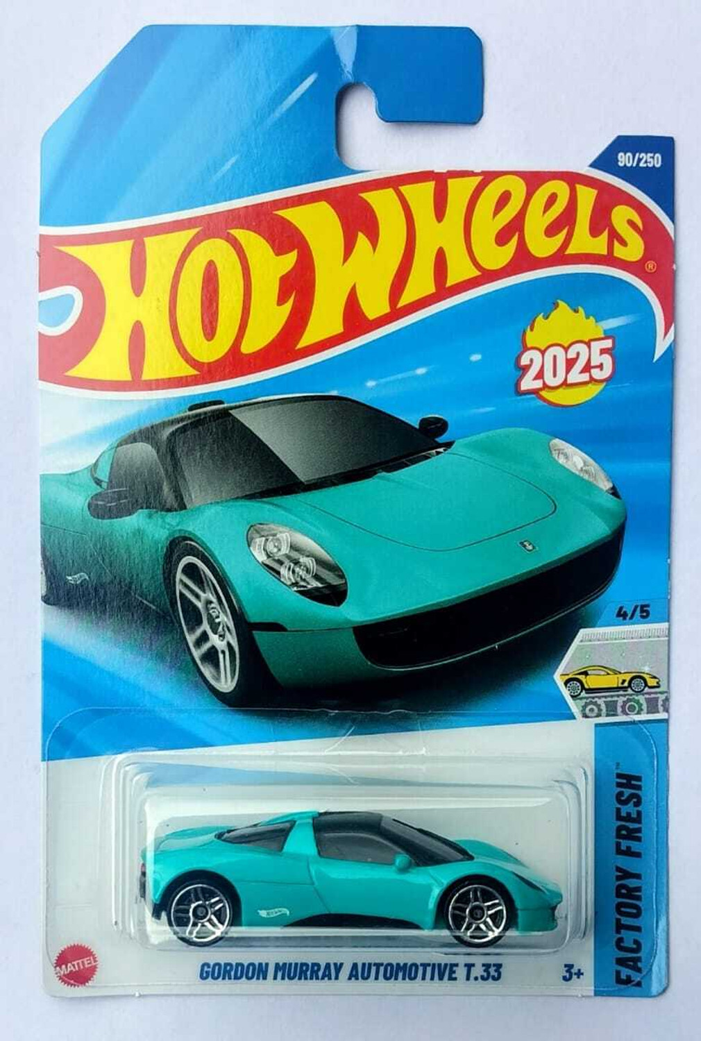 Image of HOT WHEELS FACTORY FRESH 4 /5 GORDON MURRAY AUTOMOTIVE T33 TOY CAR