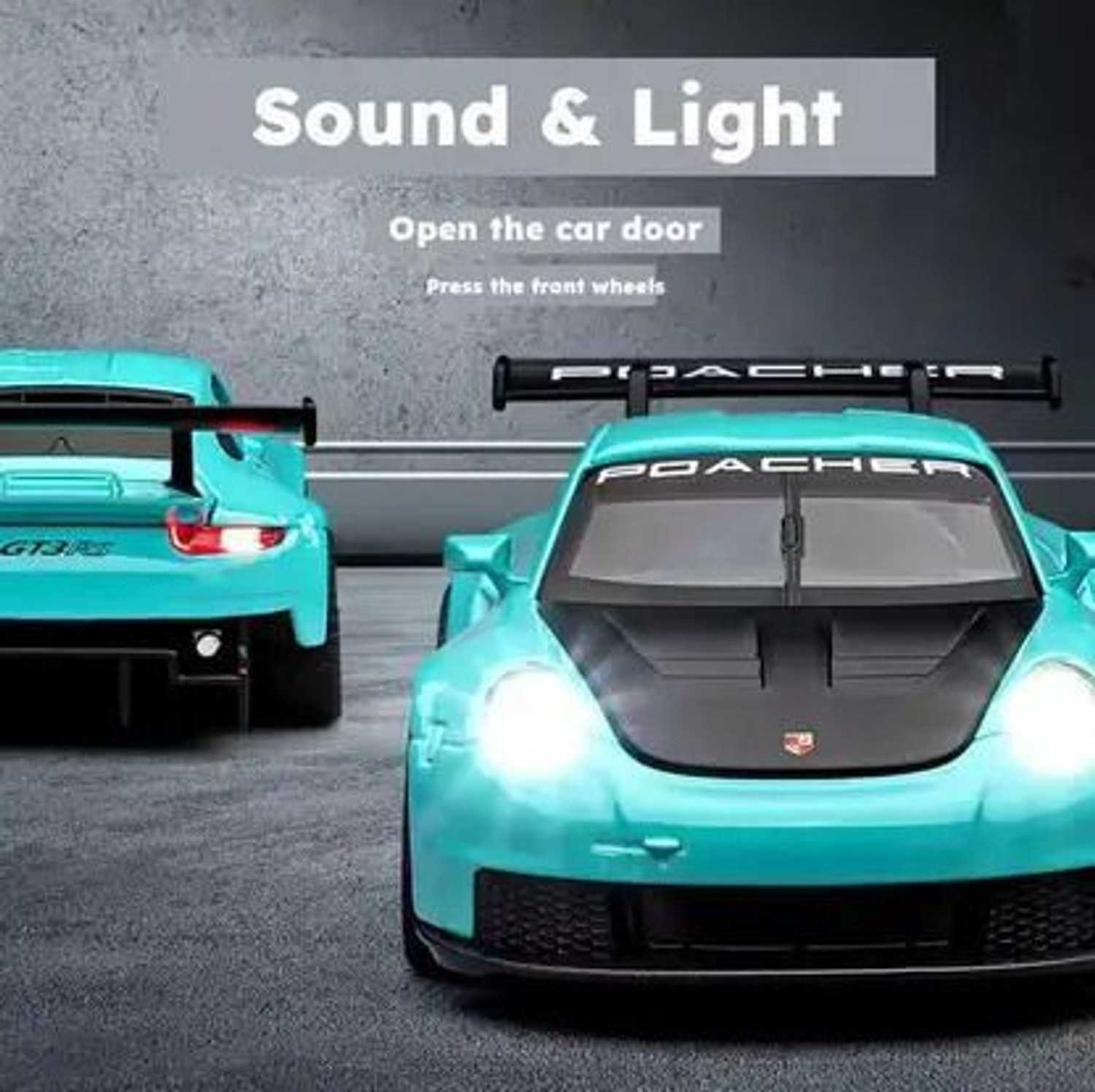 Image of GKNEX Porsche 911 GT3 RS 992 Alloy Toys Car Model Simulation Metal Car Toys