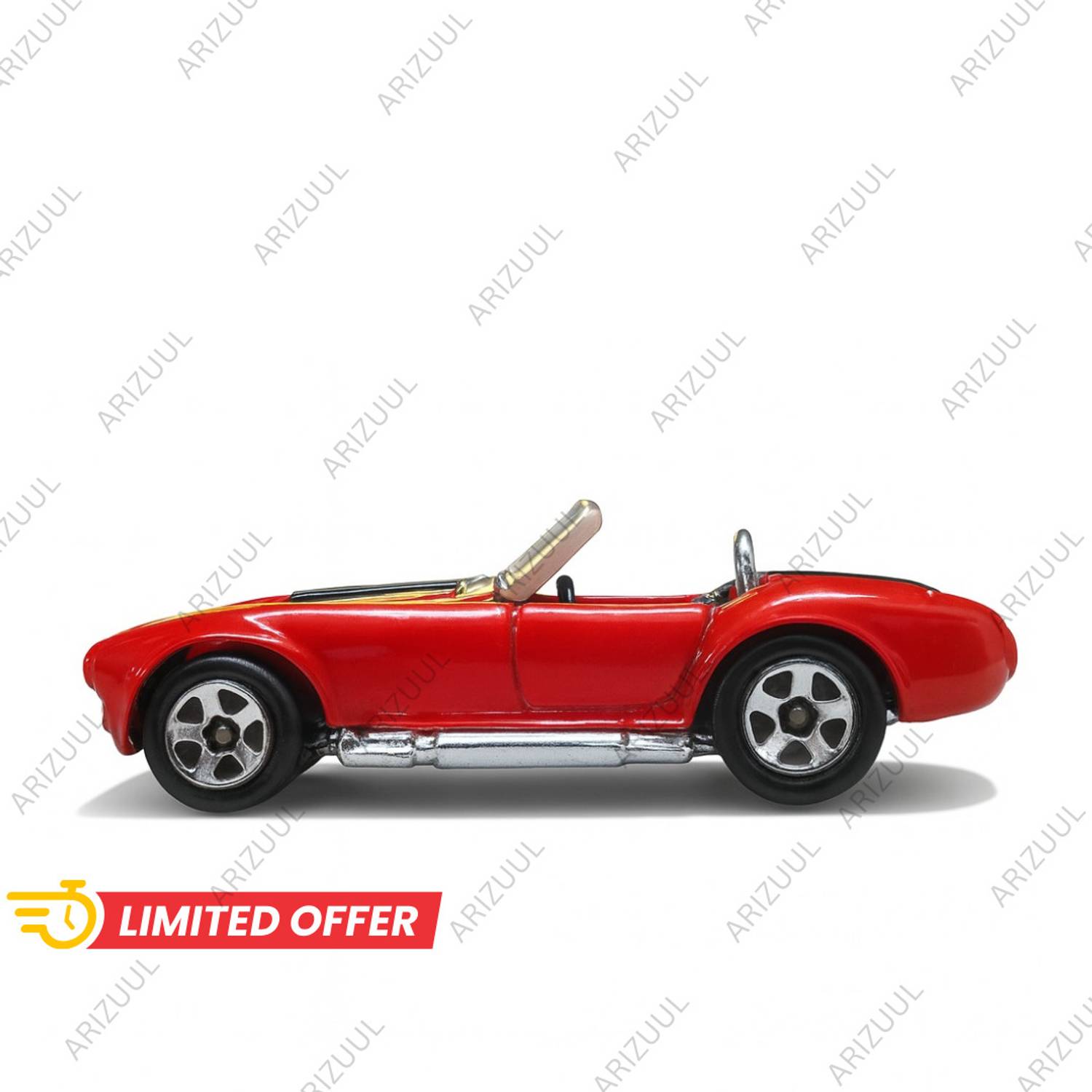 Arizuul Classic Vintage Mustang Shelby Cobra 1:64 Scale Die-Cast Mini Car