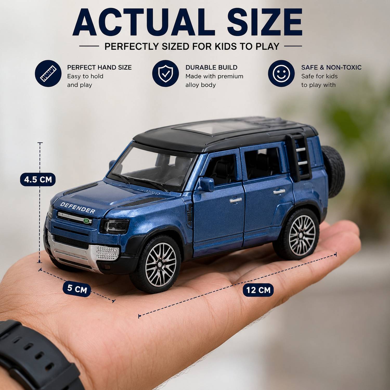 Thriveonix Defender 1:32 Die-Cast Metal Toy Car - Image 2