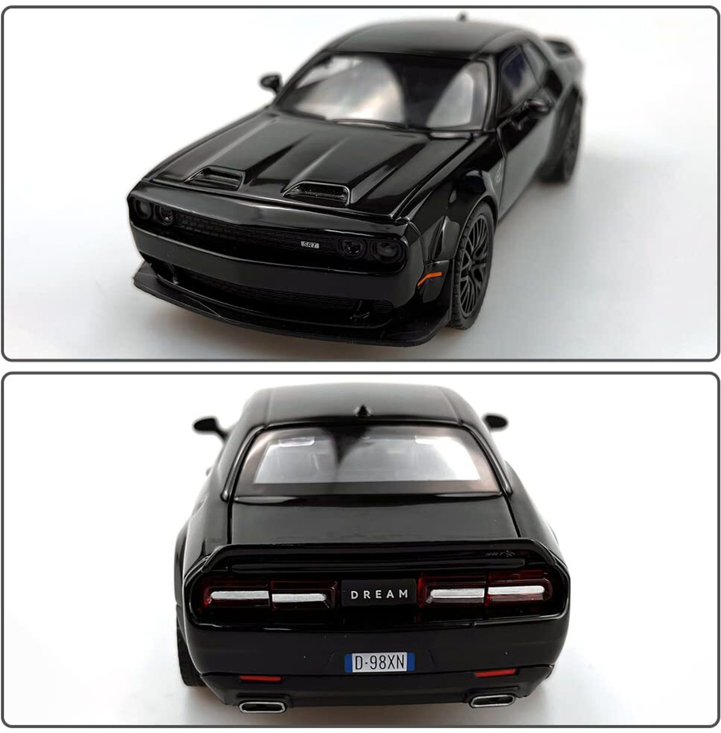 Image of GKNEX 1:32 Dodge Challenger Toy Car with Light & Sound for Kids