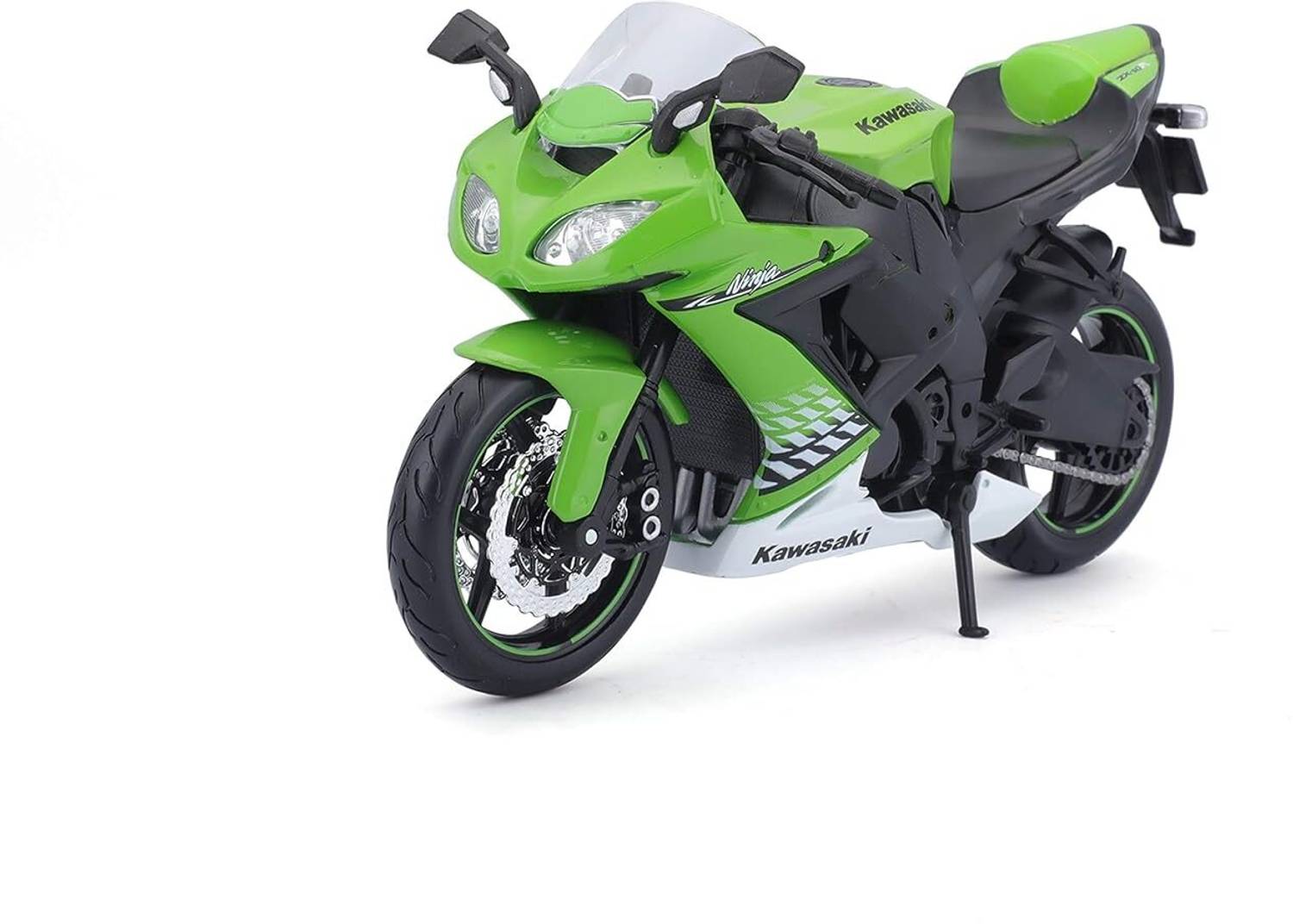 mkk。 Maisto 1:12 Kawasaki 2010 Ninja Zx-10r Die Cast Motorcycle, Pack