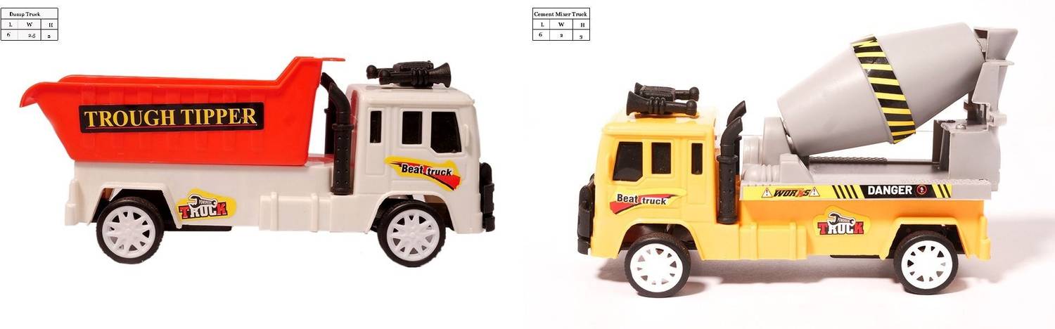asian Combo-Dump+Cement Mixer Truck