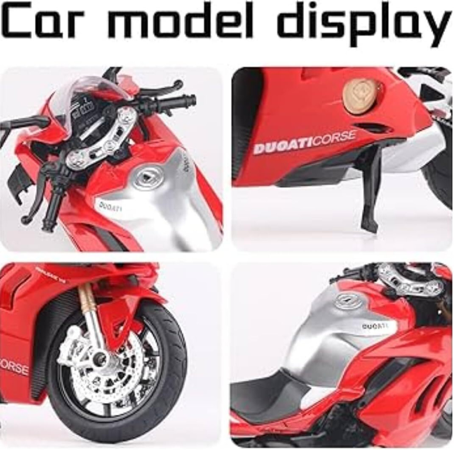 Image of ZHASK Rare 1:10 Ducati Panigle S4 Motorcycle Model and Toy for Collectors