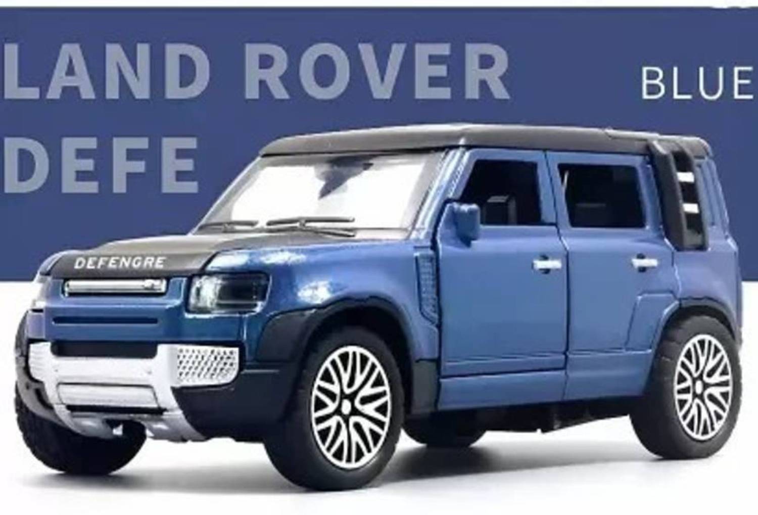 AKMTOYS 1:32 LAND ROVER Defender Model Car Metal SUV with Openable Doors, Bonnet & Boot
