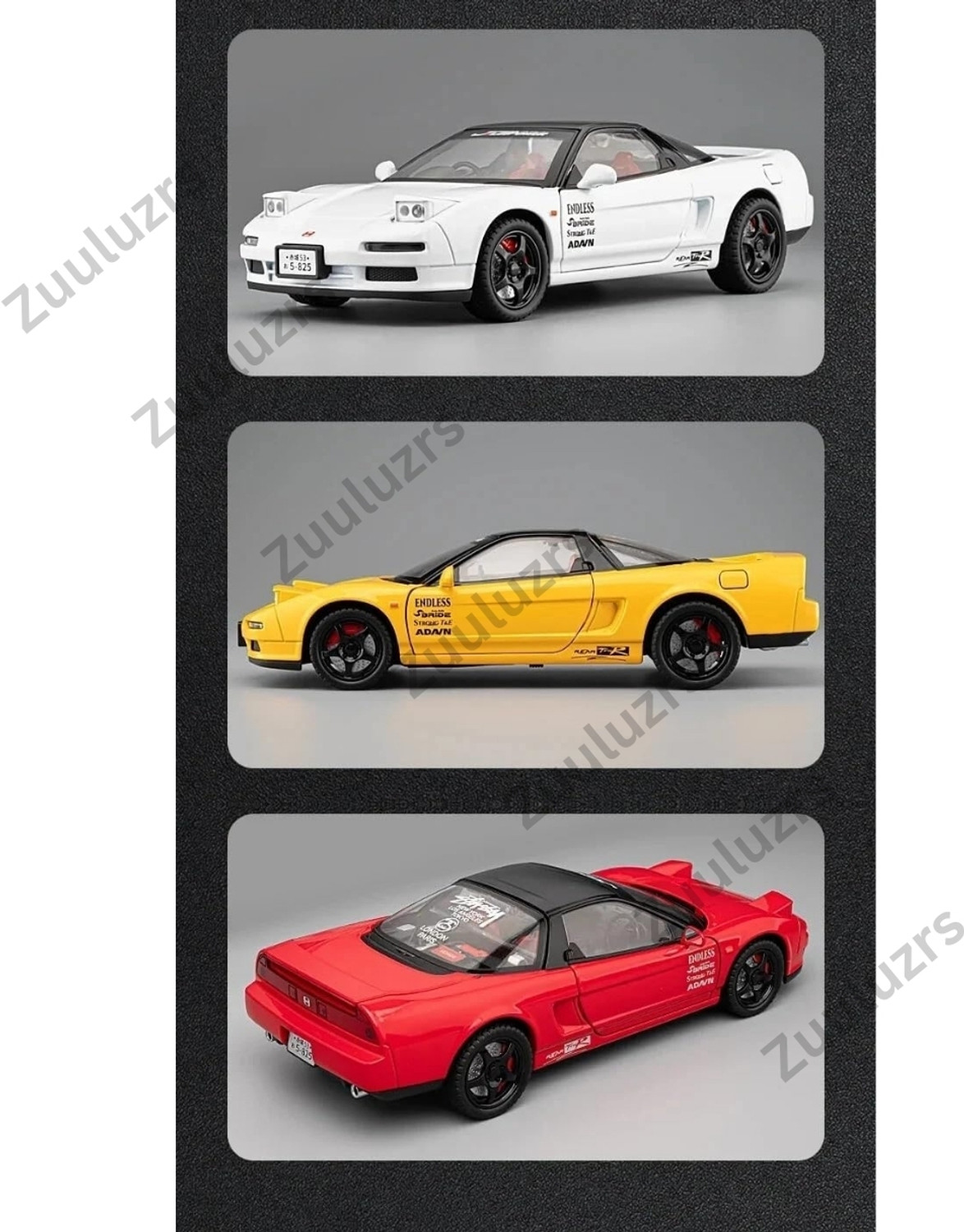 Image of Zuuluzrs Metal Diecast 1:24 Honda Acura NSX NA1 Toy Car With Pullback Function