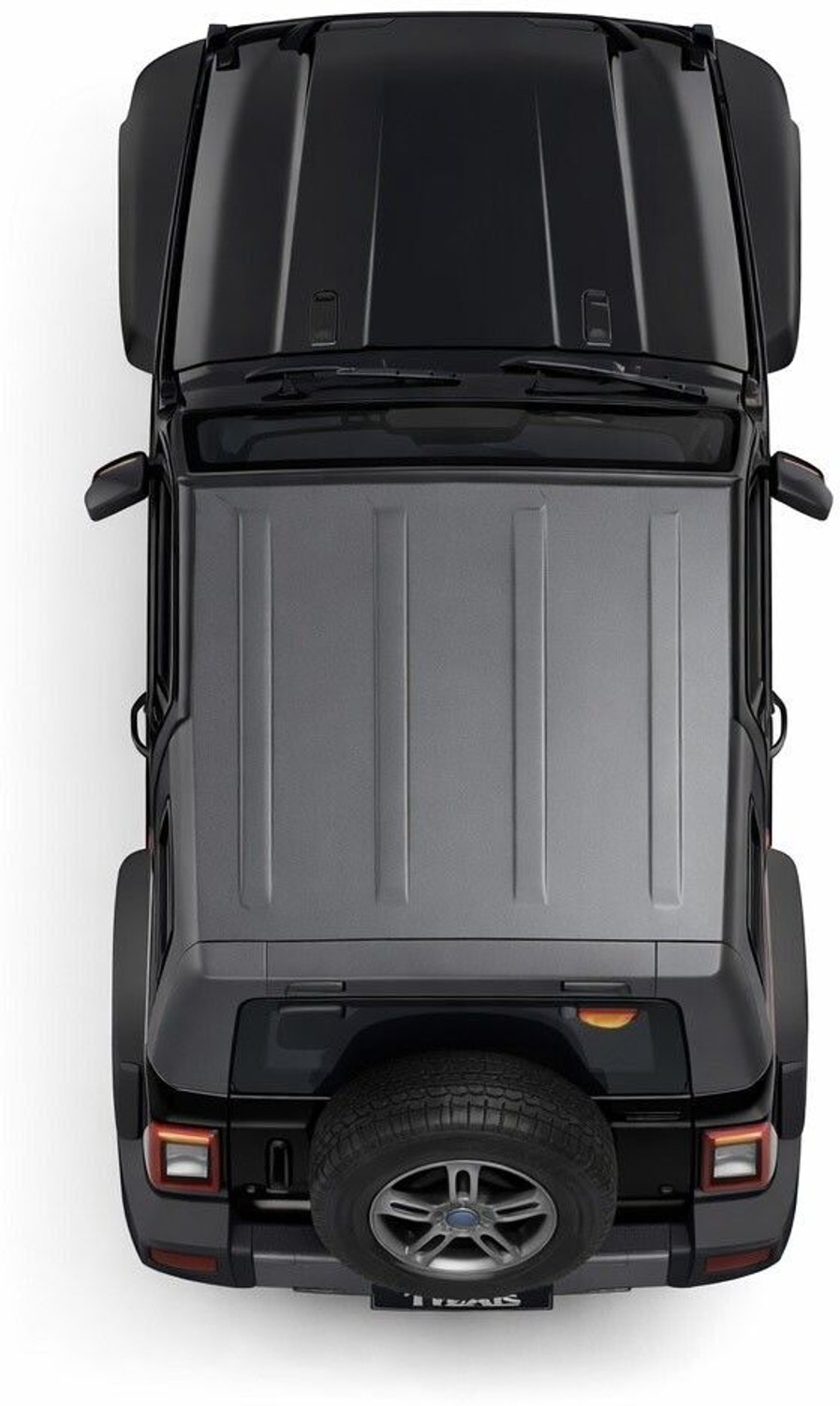 Image of The ToyzKart Die-Cast Metal Car | Openable Doors | Toys For Kids | Black | Pullback