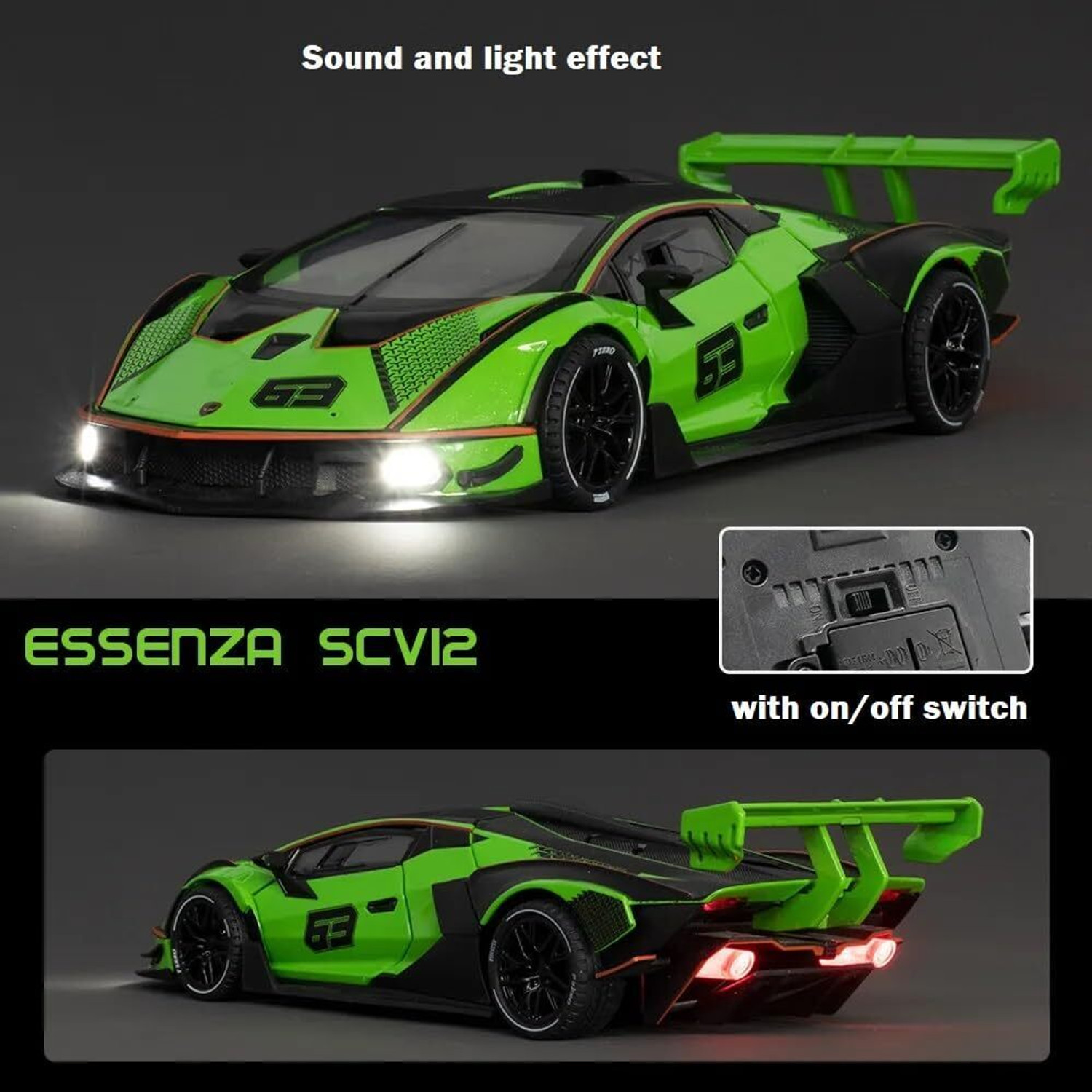 Image of ZHASK 1:24 Scale Lamborgini Essenza SCV12 Die-cast Model Car