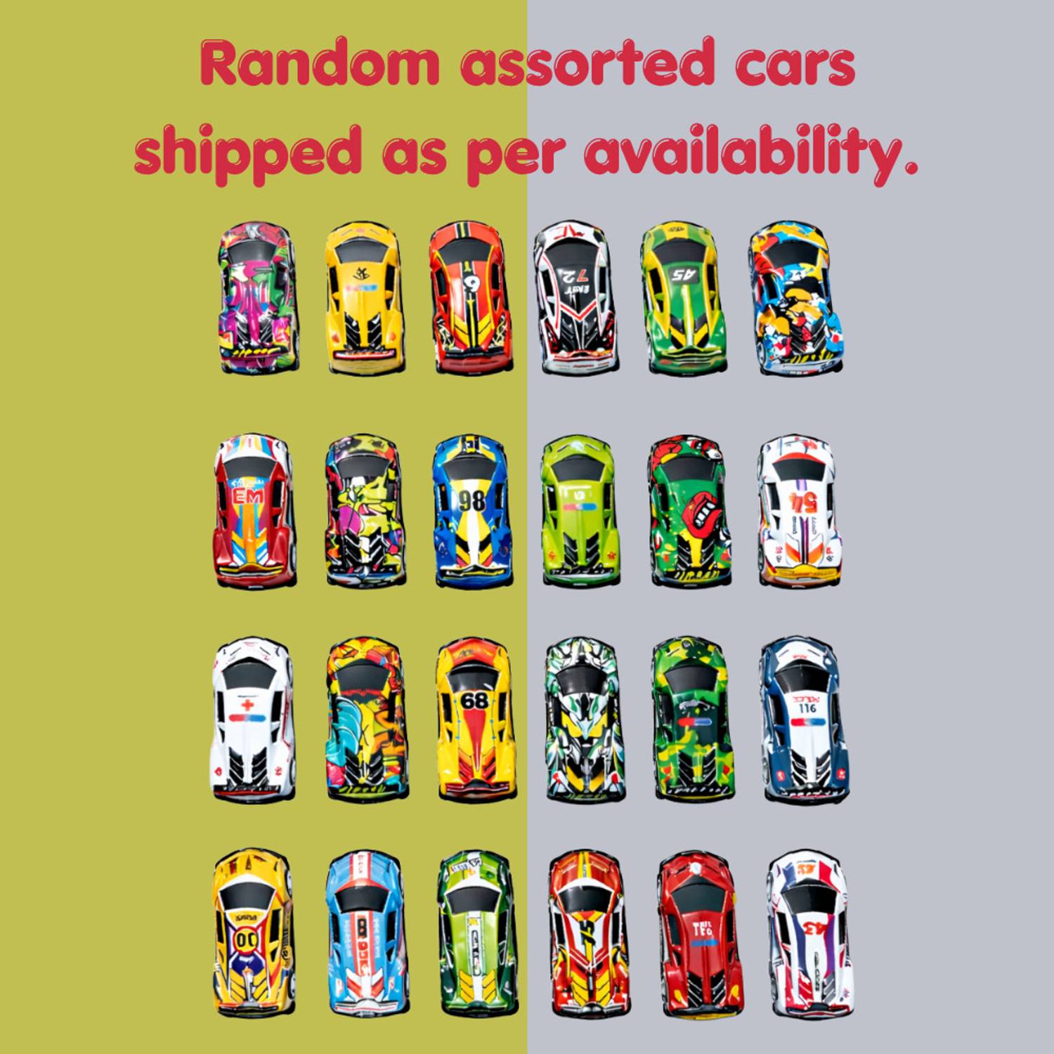 RAD CARTEL Pack of 6 Pull Back Mini Metal Cars - Image 3