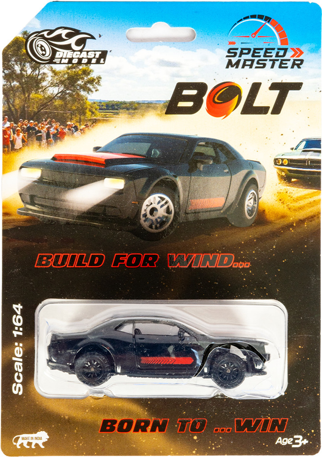 Image of Ratnas Bolt Car (7495 Black) Too Fast too Furious Saga Miniature Car