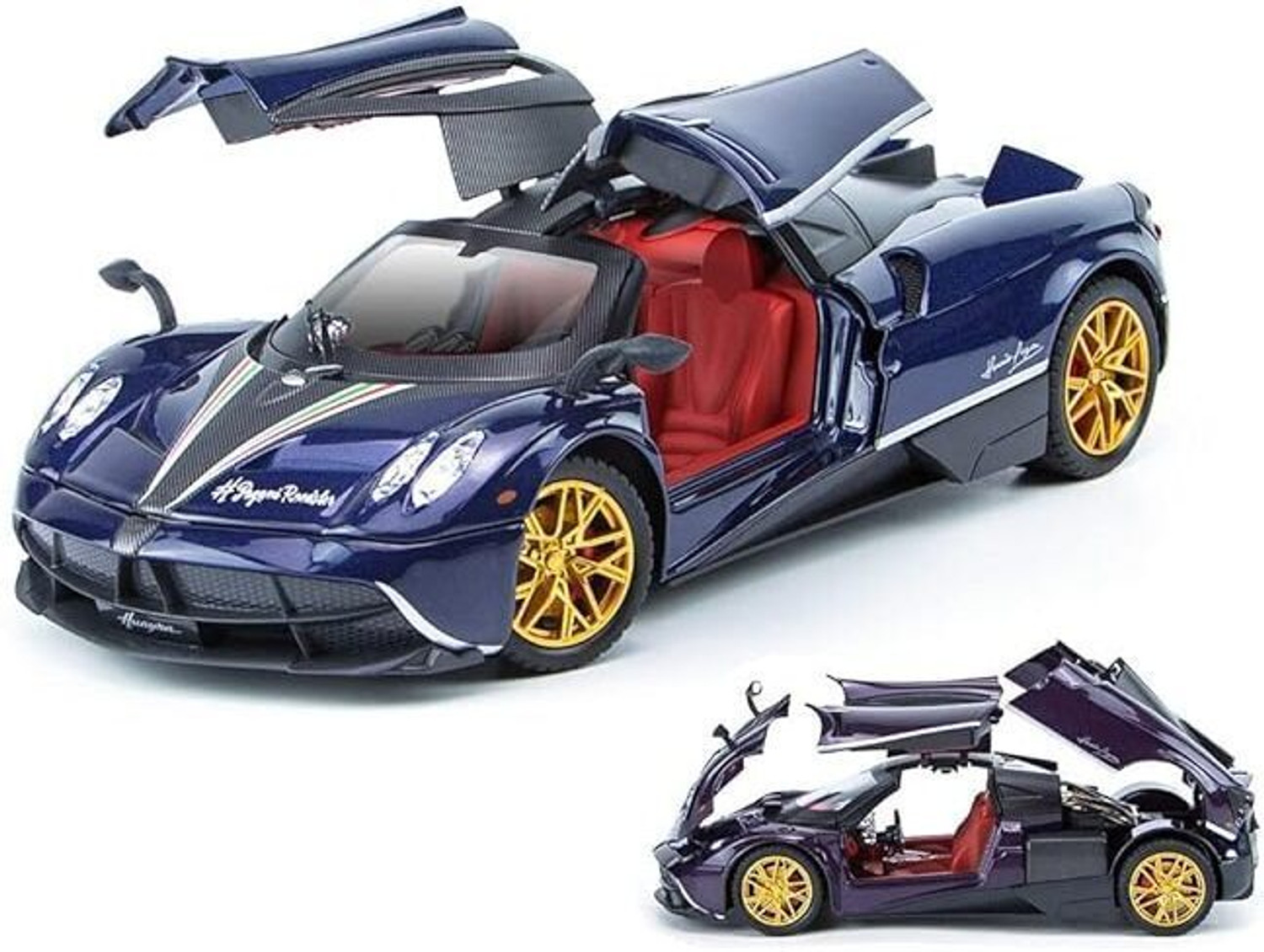 Image of Devdhan 1:24 Pagani Huayra Car with Open Door Vehicles, Sound and Lights Diecast Toys
