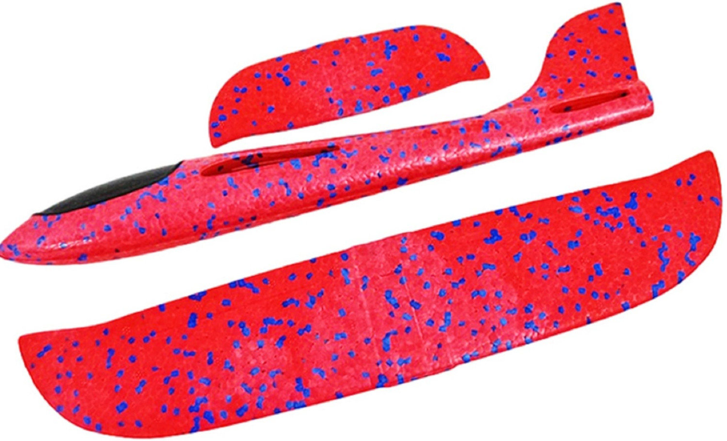 Image of IndusBay 3 Pieces Foam Glider Plane Toy 17.5 inch Throwing Airplane with Dual Flight Mode (Multicolor, Pack of: 3)