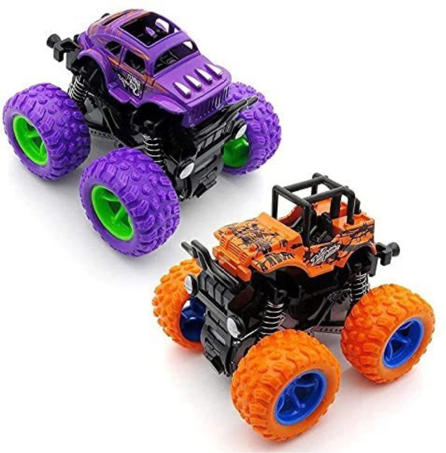 Image of KavyaTanishq Combo unbreakable mini monster truck Toy for kids girls and boys pack of -2
