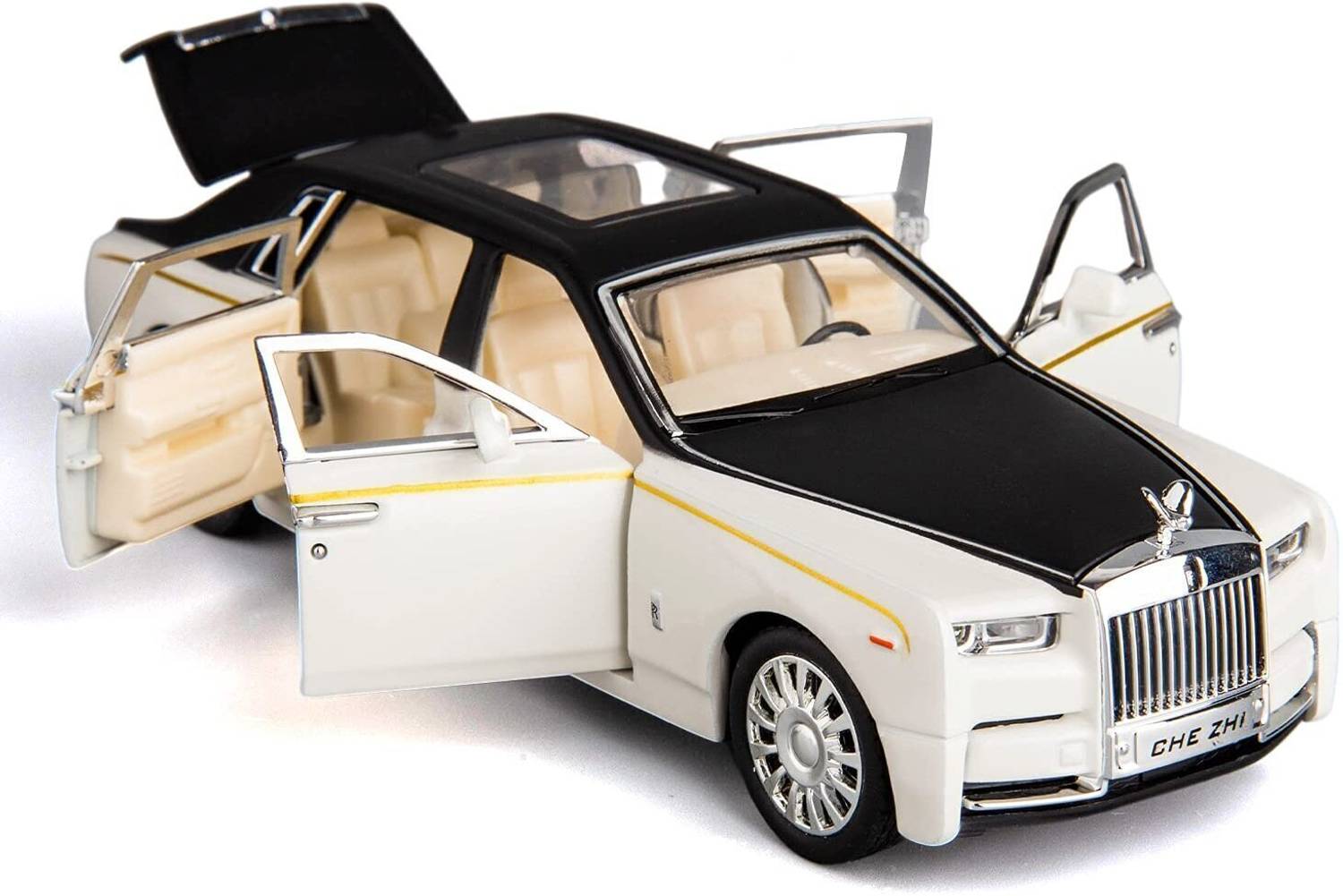 ZUNBELLA 1:32 Rolls Royce Metal Die Cast Car with Light & Sound