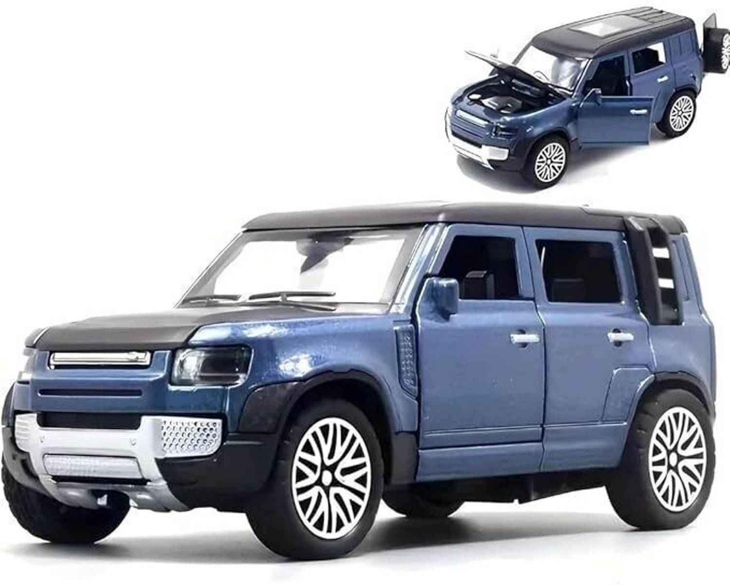 AtwoZDesign Defender Die-Cast Model Car, Metallic Blue