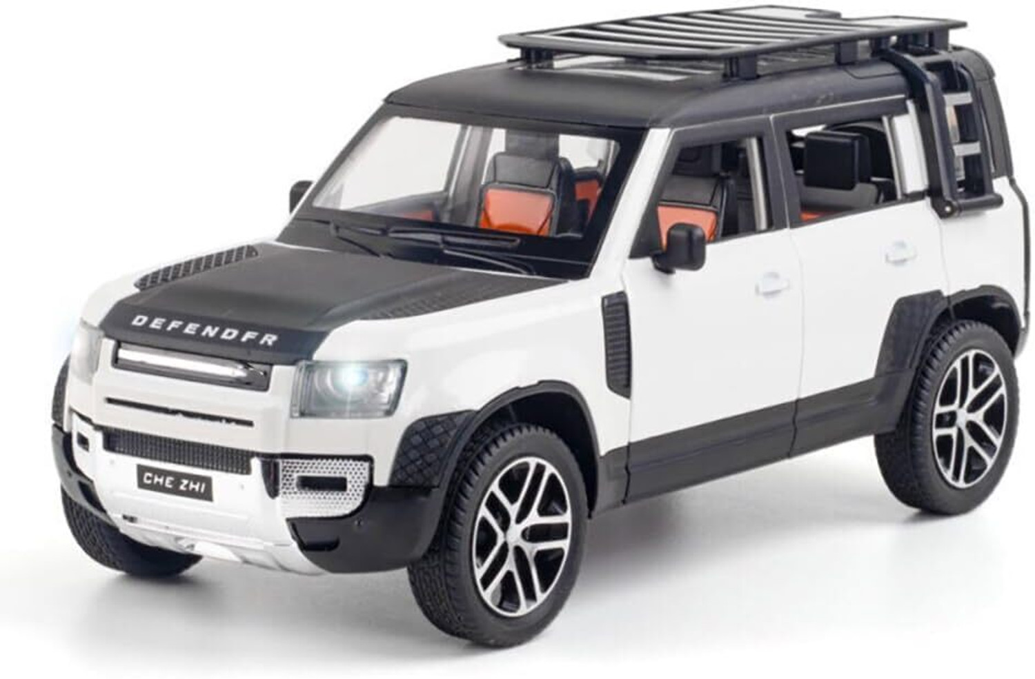 Image of ZUNBELLA Land Rover Defender 1:32 Metal Car With Openable Door,Light & Sound Car For Kid