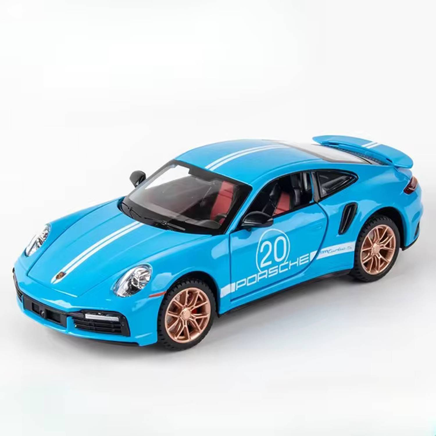 Alokik Enterprise 1:32 Poarsche Carrera Turbo 911 Pull Back Action Metal Car With Light & Sounds