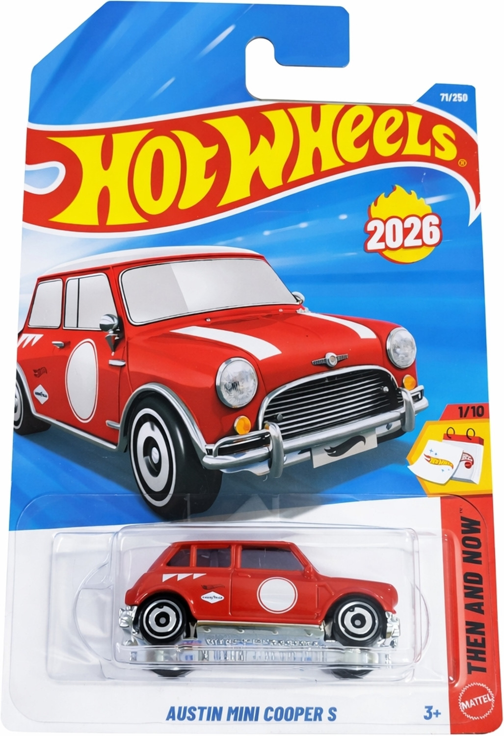 Image of HOT WHEELS C4982 AUSTIN MINI COOPER S 1 /10 THEN AND NOW DIE CAST TOY CAR