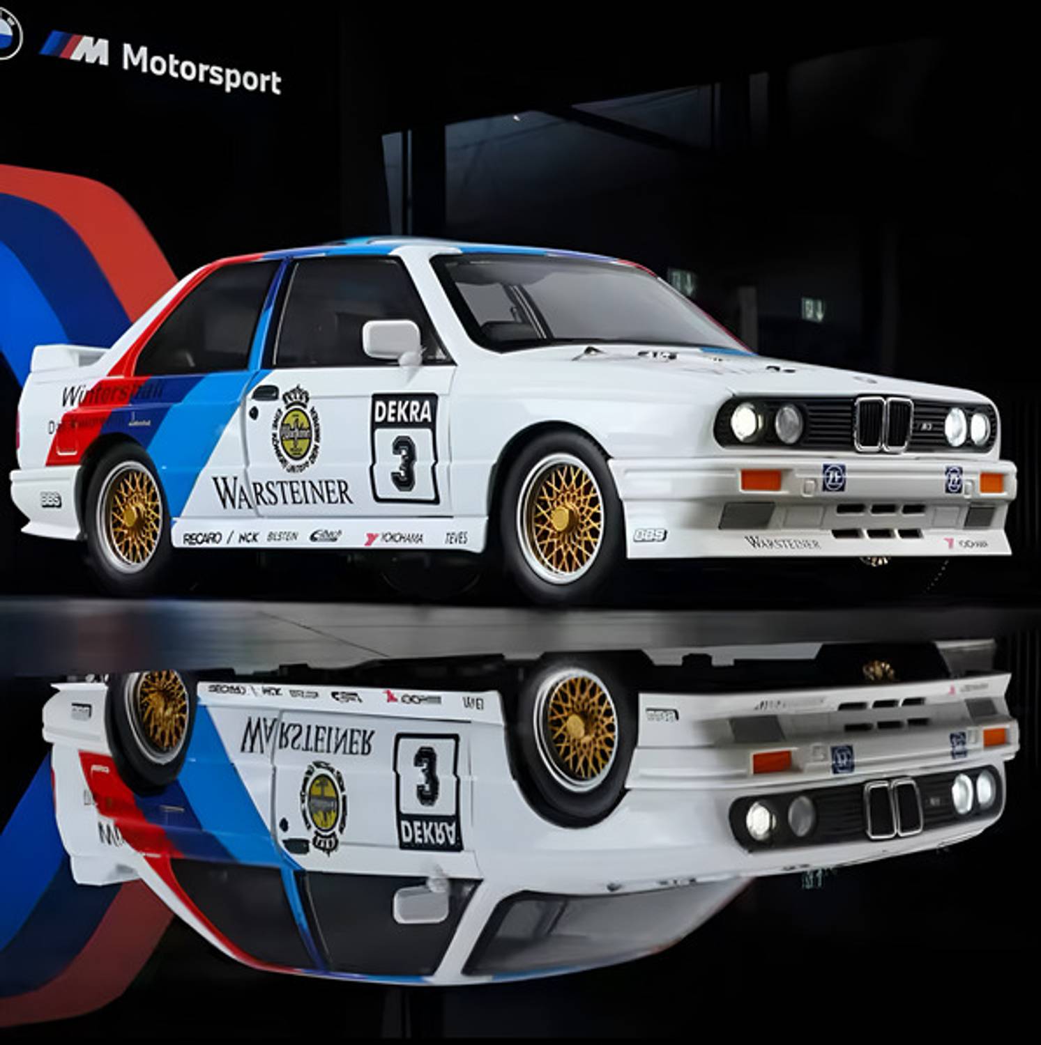 Zuuluzrs 1:24 BMW M3 E30 Retro Rally Car Toy - Image 3