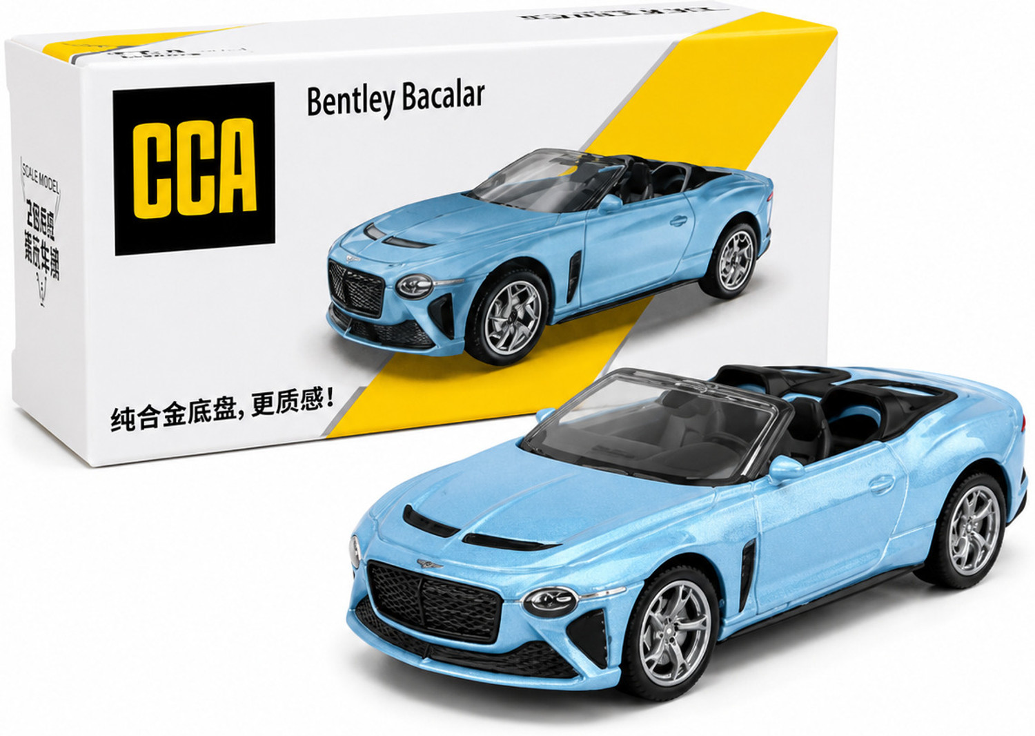 Image of Think Toys ThinkToys 1:64 Scale Diecast Car Collectible Model Bentley Bacalar