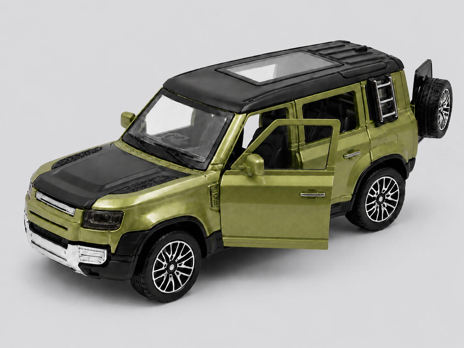 Image of Thriveonix Defender 1:32 Metal Land Rover Car With Openable Door,Light & Sound Car For Kid